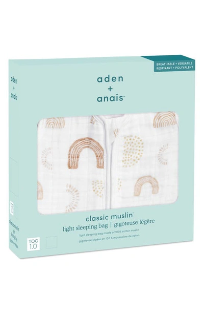 Aden + Anais Cotton Muslin Wearable Blanket In Keep Rising Tan