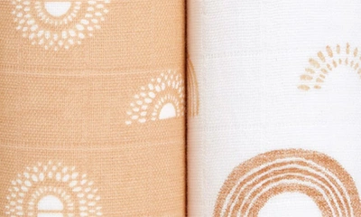 Shop Aden + Anais 2-pack Classic Swaddling Cloths In Keep Rising Tan