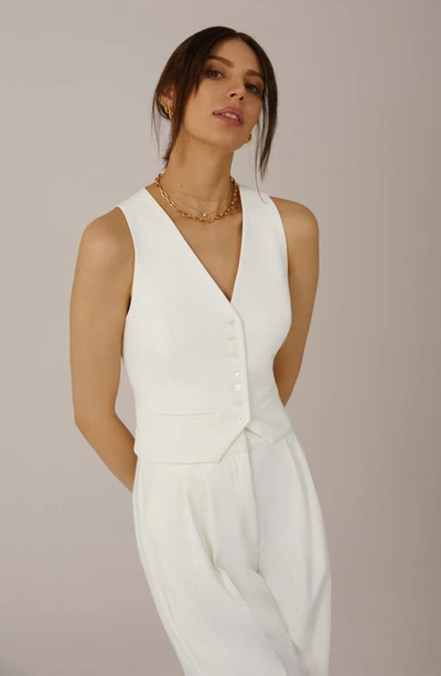 Shop Favorite Daughter The Agnes Vest In Ivory