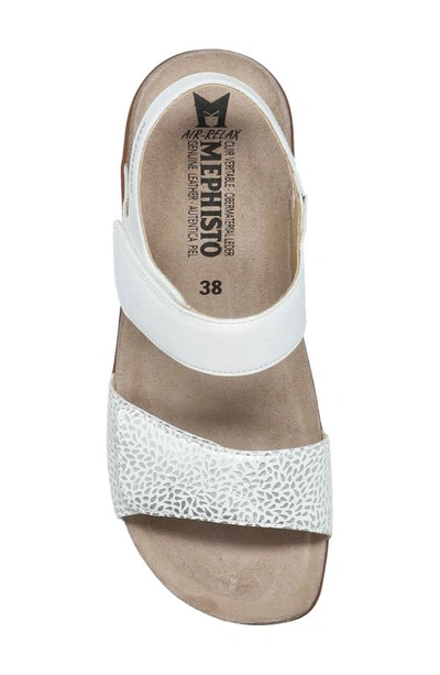 Shop Mephisto 'agave' Sandal In White