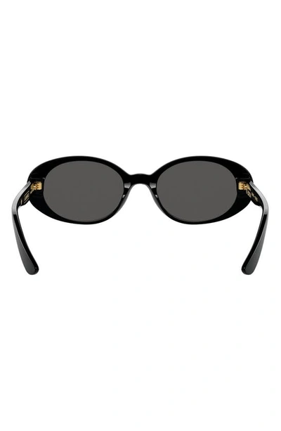 Shop Dolce & Gabbana 52mm Oval Sunglasses In Black