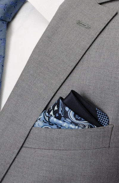 Cufflinks, Inc . X Star Wars™ Darth Vader Paisley Silk Pocket Square In Blue