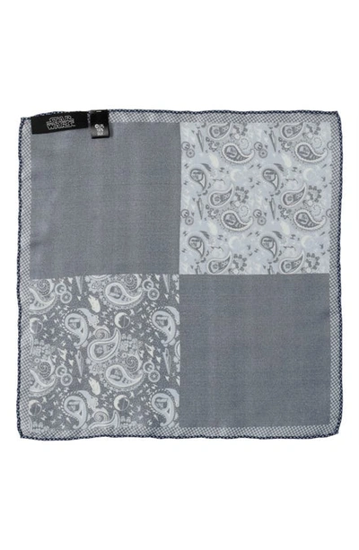 Cufflinks, Inc . X Star Wars™ Darth Vader Paisley Silk Pocket Square In Blue