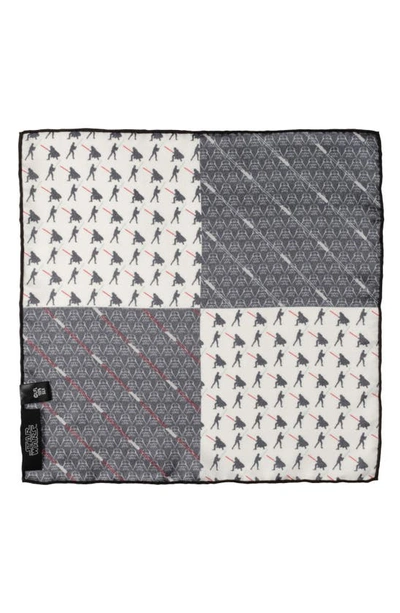 Cufflinks, Inc . X Star Wars™ Darth Vader Vs. Skywalker Silk Pocket Square In Black