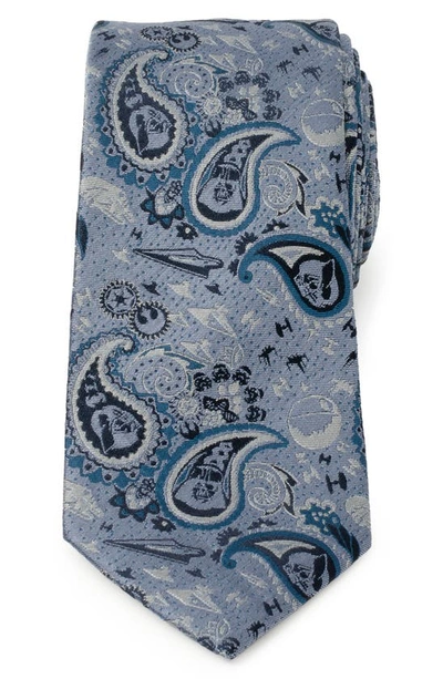 Shop Cufflinks, Inc X Star Wars™ Darth Vader Paisley Silk Tie In Blue
