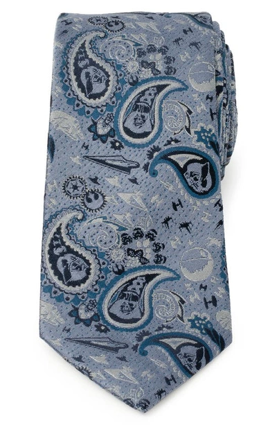 Shop Cufflinks, Inc . X Star Wars™ Darth Vader Paisley Silk Tie In Blue