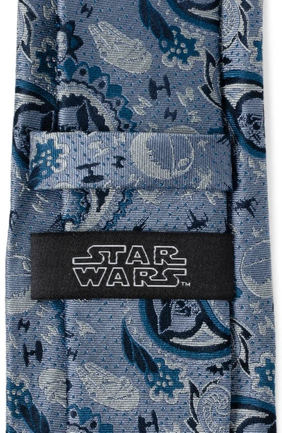 Shop Cufflinks, Inc X Star Wars™ Darth Vader Paisley Silk Tie In Blue