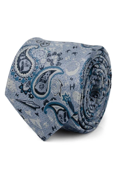 Shop Cufflinks, Inc X Star Wars™ Darth Vader Paisley Silk Tie In Blue