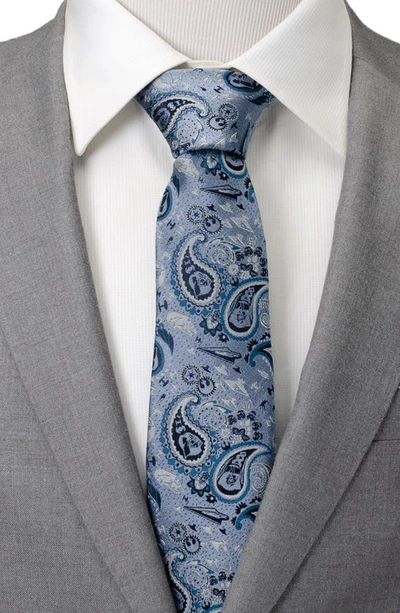 Shop Cufflinks, Inc . X Star Wars™ Darth Vader Paisley Silk Tie In Blue