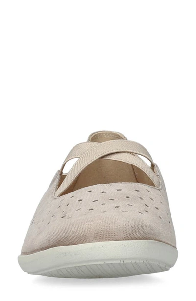 Shop Mephisto Karla Perforated Slip-on Shoe In Light Taupe