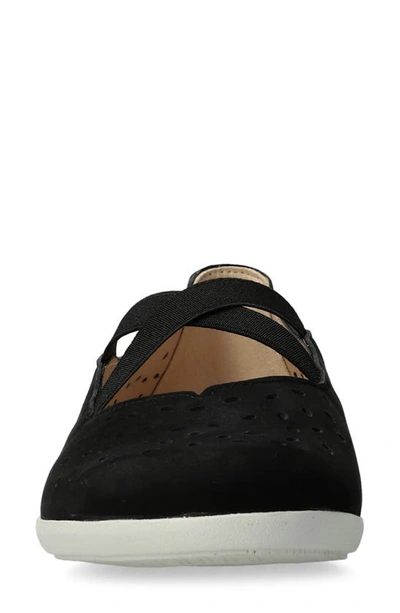 Shop Mephisto Karla Perforated Slip-on Shoe In Black