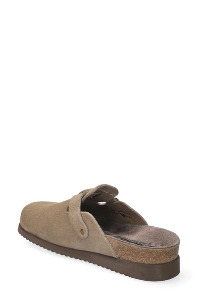 Mephisto Halina Footbed Clog In Warm Grey