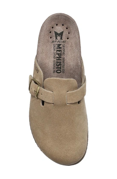 Shop Mephisto Halina Footbed Clog In Warm Grey