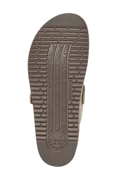 Mephisto Halina Footbed Clog In Warm Grey