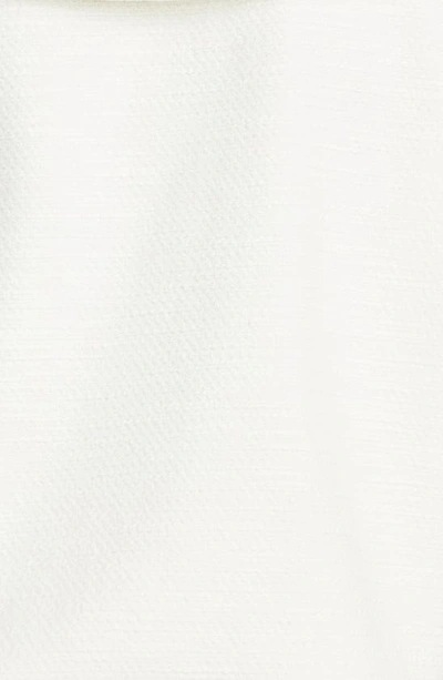 Shop Lisa Marie Fernandez Textured Cotton Blend Tie Waist Top In White