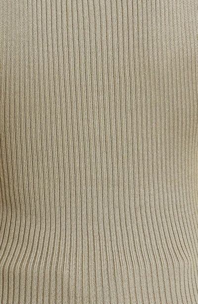 Paloma Wool Atori Zip Keyhole Organic Cotton Rib Sleeveless Sweater In Dark Grey