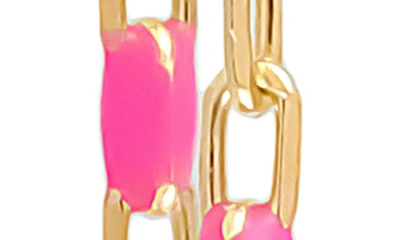 Shop Bony Levy 14k Enamel Chain Drop Earrings In Yellow Gold