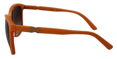 Shop Dolce & Gabbana Orange Acetate Frame Round Shades Dg4170pm Women's Sunglasses