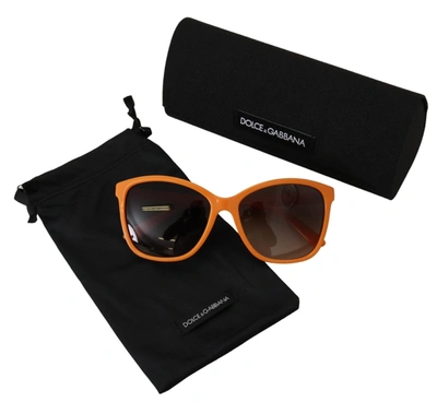 Shop Dolce & Gabbana Orange Acetate Frame Round Shades Dg4170pm Women's Sunglasses