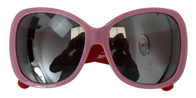Shop Dolce & Gabbana Pink Red Plastic Frame Oversized Dg4033 Women's Sunglasses