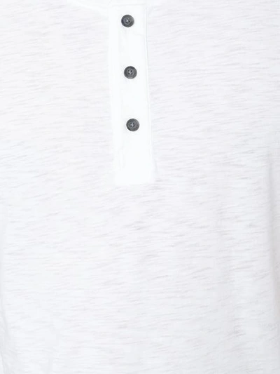 Shop Vince Front Buttons T-shirt