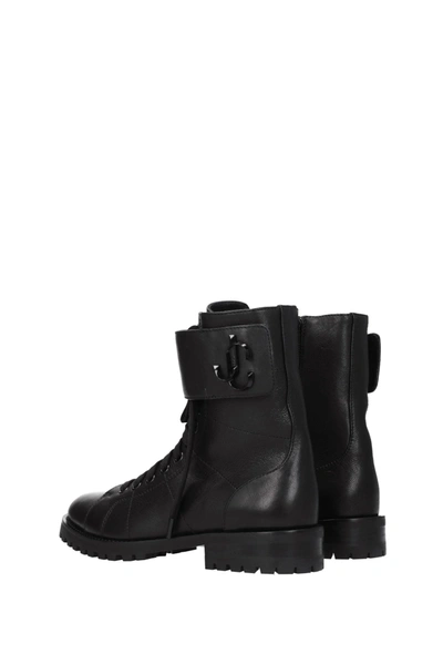 Shop Jimmy Choo Ankle Boots Cerius Leather Black