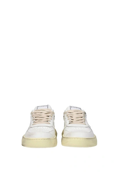 Shop Trypee Sneakers Leather Cream In White