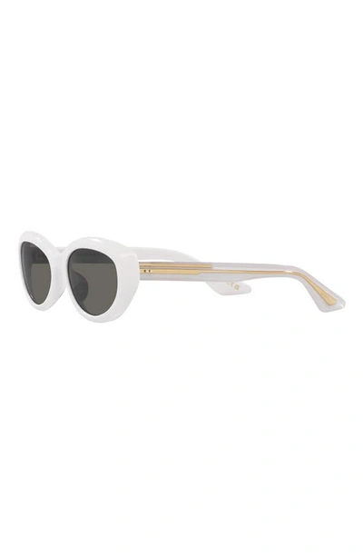Shop Oliver Peoples X Khaite 1969c 53mm Oval Sunglasses In Natural White