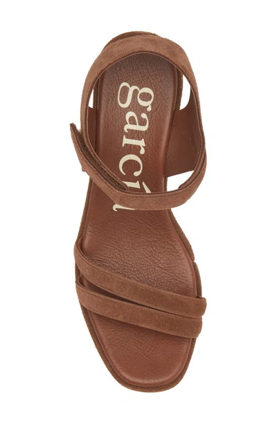 Shop Pedro Garcia Francisca Platform Wedge Sandal In Cocoa Castoro