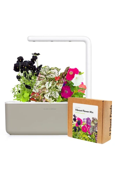 Shop Click & Grow Smart Garden 3 Small Vibrant Flower Kit In Beige