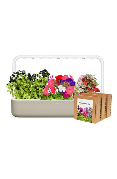 Shop Click & Grow Smart Garden 9 Big Vibrant Flower Kit In Beige