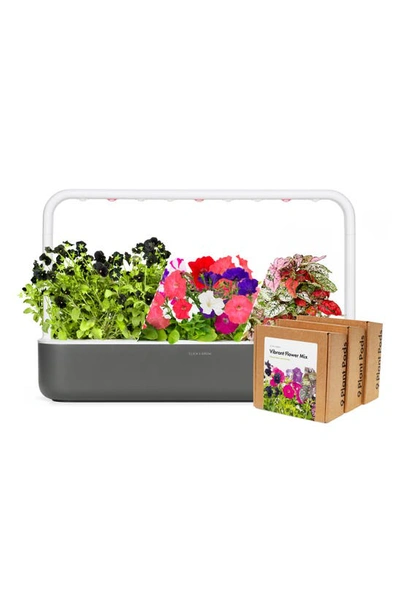 Shop Click & Grow Smart Garden 9 Big Vibrant Flower Kit In Grey