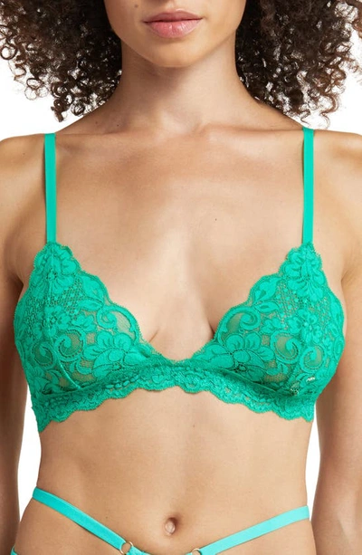 Shop We Are Hah Chi Soft Cup Bra In Emerald