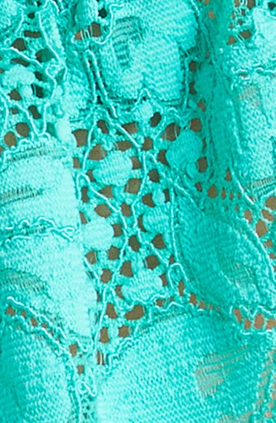 Shop We Are Hah Fly Girl Lace Tanga In Teal