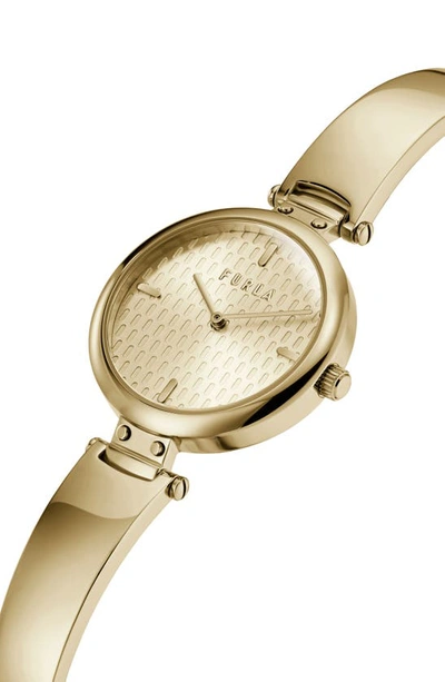 Shop Furla New Pin Bracelet Watch, 32mm In Gold/ Champagne/ Gold