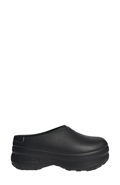 Shop Adidas Originals Adifom Stan Smith Platform Mule In Black/ Black/ Black