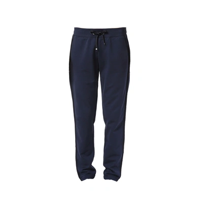 Shop Moncler Cotton Pants In Blue