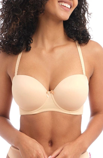 Freya 'deco' Convertible Strapless Underwire Bra In Nude