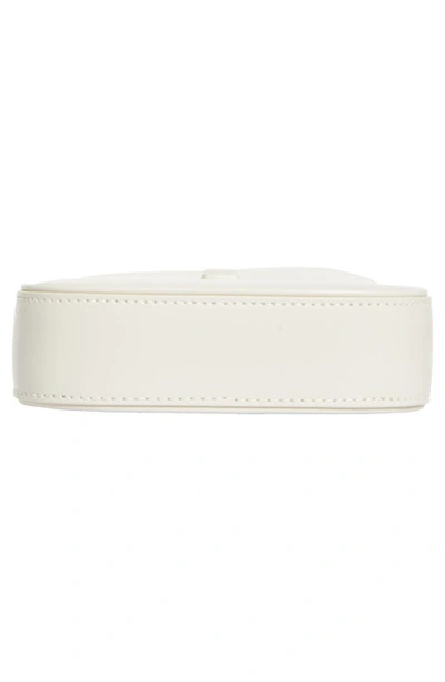 Saint Laurent Le 5 A 7 Mini Ysl Vertical Bucket Bag In Smooth Leather In Crema Soft