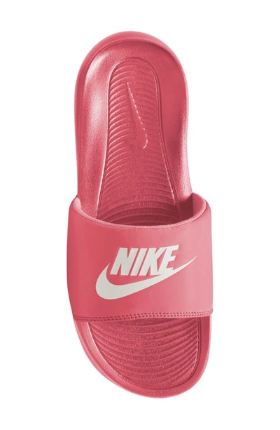 Shop Nike Victori Slide Sandal In Sea Coral/ Sail/ Chalk