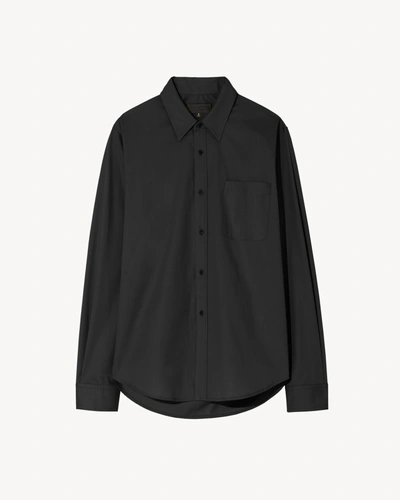Shop Nili Lotan Finn Shirt In Black
