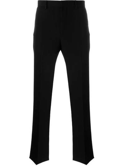 Shop Givenchy Straight Leg Trousers - Black