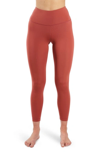 Yogalicious Red Athletic Leggings for Women
