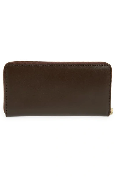 Shop Comme Des Garçons Classic Leather Zip Around Wallet In Brown