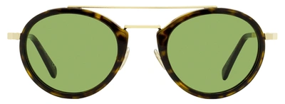 Omega Men's Oval Blinkers Sunglasses Om0021h 52n Havana/gold 52mm In Multi