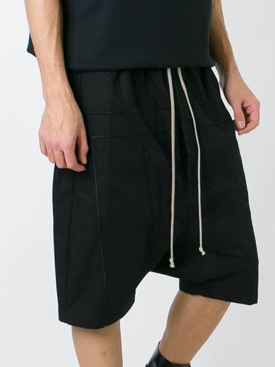 Shop Rick Owens Drop Crotch Shorts