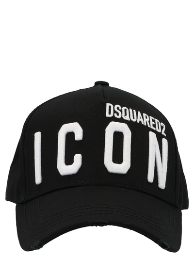Shop Dsquared2 Icon Hats White/black