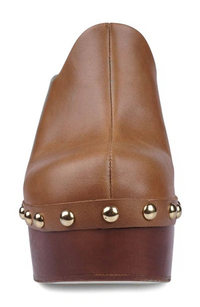 Shop Zigi Johanna Platform Mule In Tan Leather