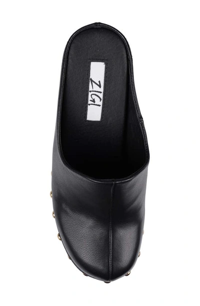 Shop Zigi Johanna Platform Mule In Black Leather