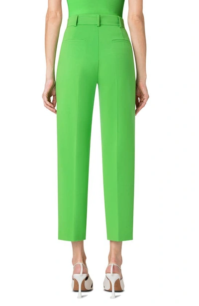 Akris Punto Tapered Jersey Ferry Pants In 252 Vibrant Green